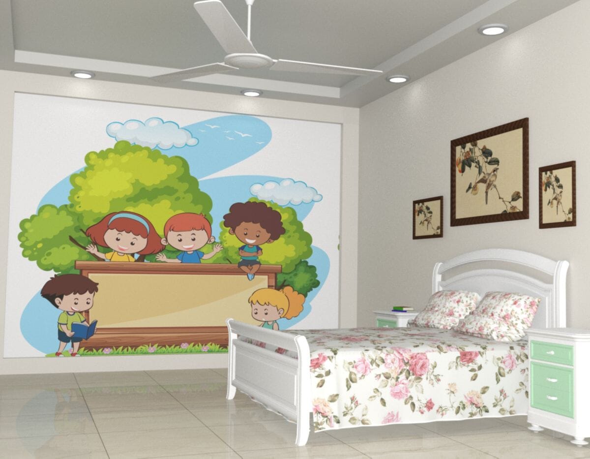 Kids wallpaper design
